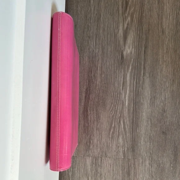 Vintage Mod Pink Goat Leather Clutch - Picture 16 of 16